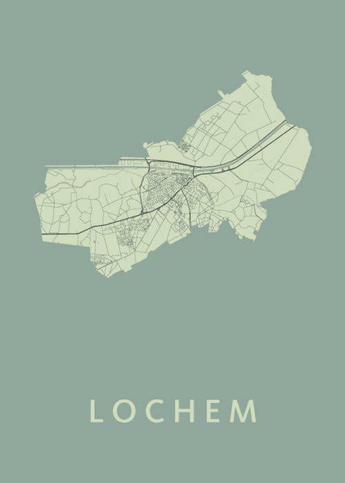 Lochem Olive Stadskaart Poster Kopen