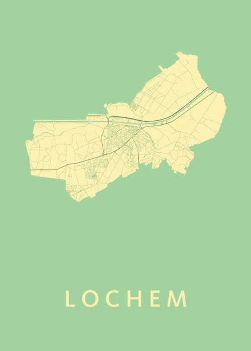 Lochem Spring Stadskaart Poster Kopen