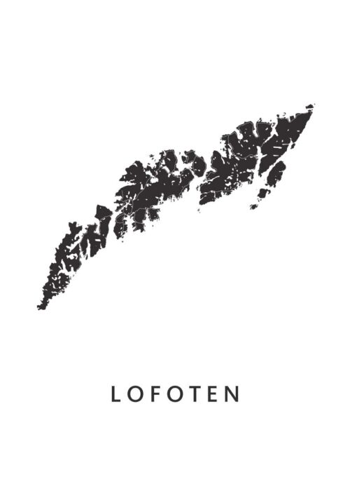 Lofoten Kaart Poster