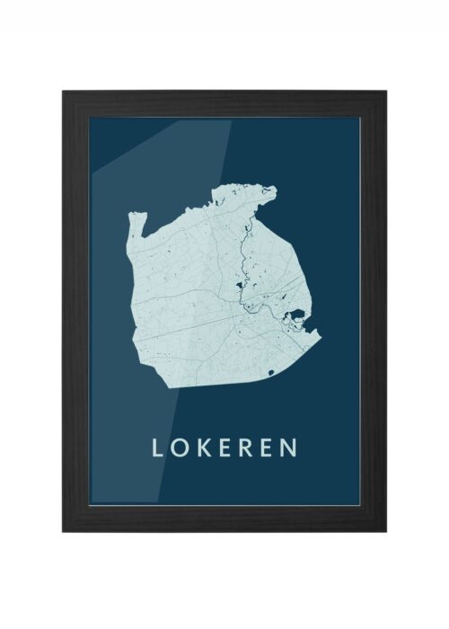 Lokeren Feldgrau Ingelijst in Zwart lijst Kopen | Kunst in Kaart