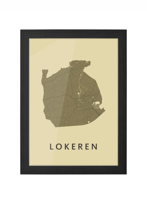 Lokeren GoldenRod Ingelijst in Zwart lijst Kopen | Kunst in Kaart