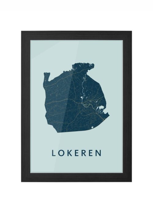 Lokeren Prussian Ingelijst in Zwart lijst Kopen | Kunst in Kaart