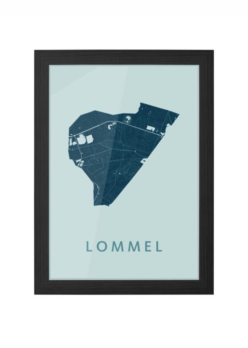 Lommel Mint Ingelijst in Zwart lijst Kopen | Kunst in Kaart