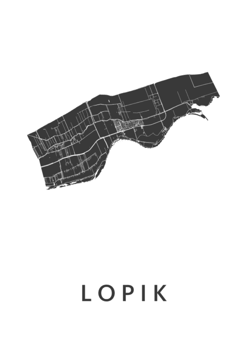 Lopik Stadskaart Poster Kopen
