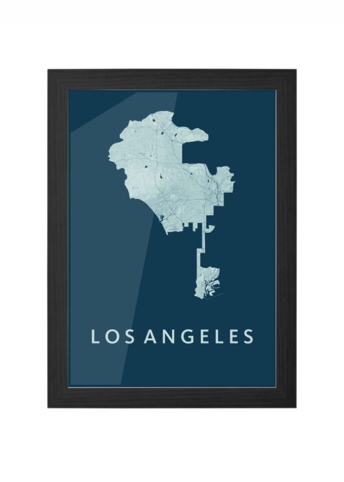 Los Angeles Feldgrau Ingelijst in Zwart lijst Kopen | Kunst in Kaart