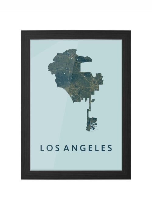 Los Angeles Prussian Ingelijst in Zwart lijst Kopen | Kunst in Kaart