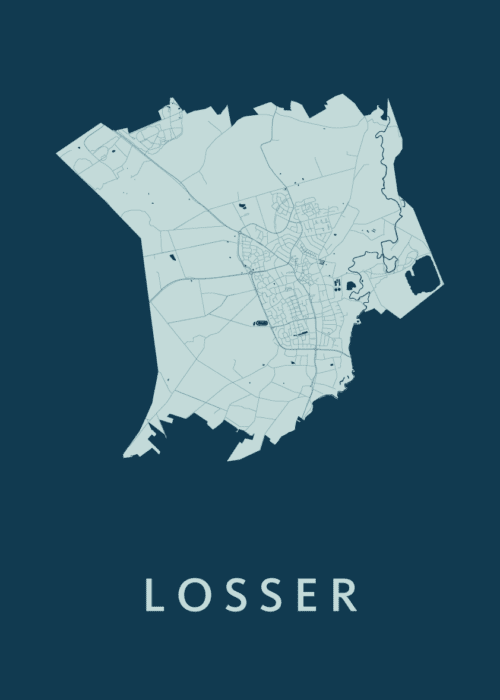 Losser Feldgrau Stadskaart Poster Kopen