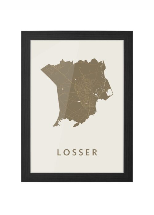 Losser Gold Ingelijst in Zwart lijst Kopen | Kunst in Kaart