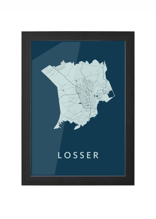 Losser Navy Ingelijst in Zwart lijst Kopen | Kunst in Kaart