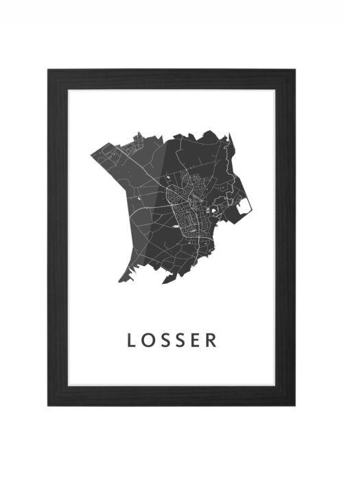 Losser White Ingelijst in Zwart lijst Kopen | Kunst in Kaart