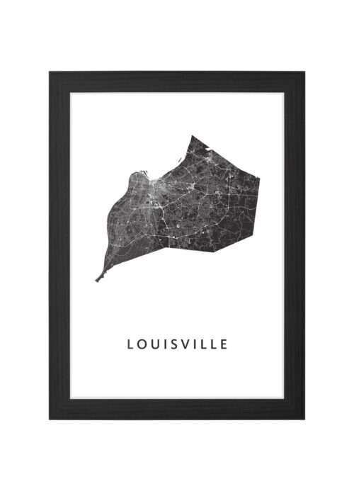 Louisville Ingelijst in Zwart lijst Kopen | Kunst in Kaart