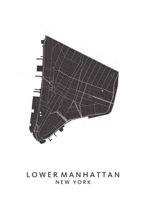 Lower Manhattan Wijkkaart New York
