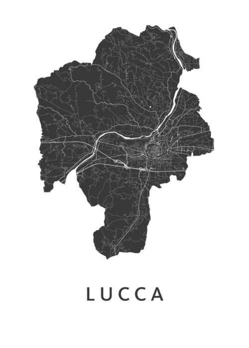 Lucca Stadskaart Poster Kopen
