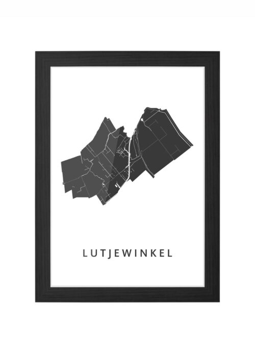 Lutjewinkel Ingelijst in Zwart lijst Kopen | Kunst in Kaart