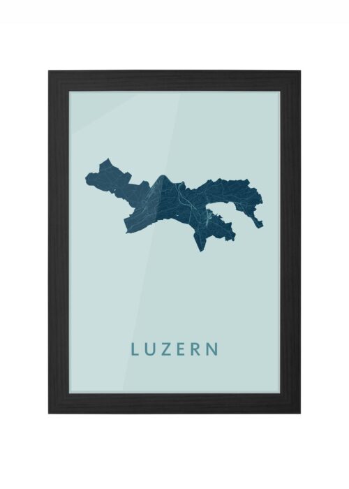 Luzern Mint Ingelijst in Zwart lijst Kopen | Kunst in Kaart