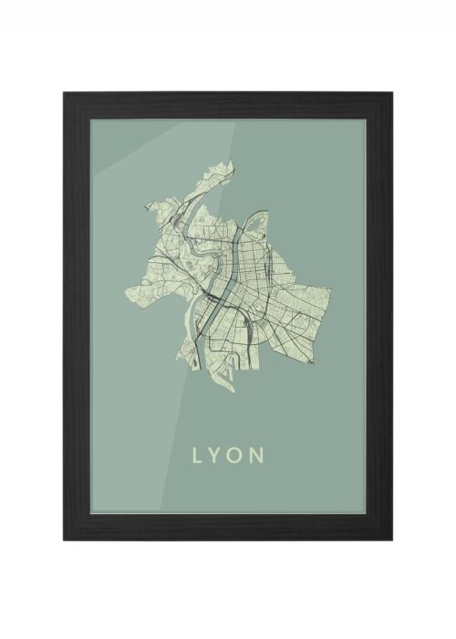 Lyon  Olive Ingelijst in Zwart lijst Kopen | Kunst in Kaart