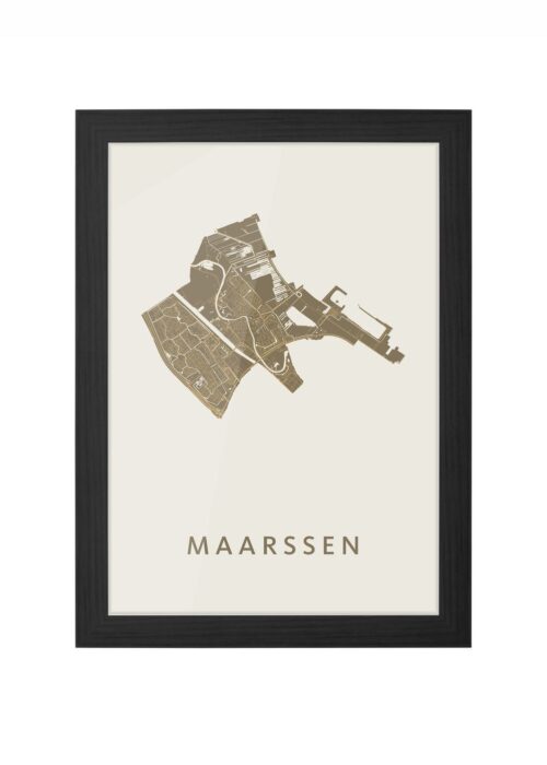 Maarssen Gold Ingelijst in Zwart lijst Kopen | Kunst in Kaart