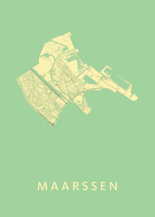 Maarssen Stadskaart poster Spring