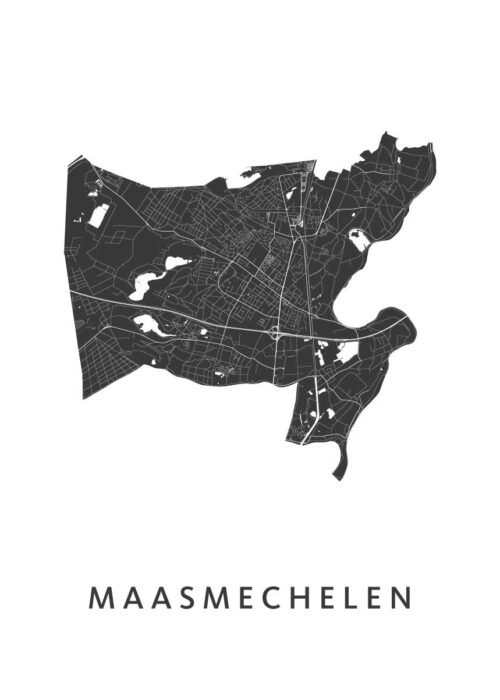 Maasmechelen Stadskaart Poster Kopen