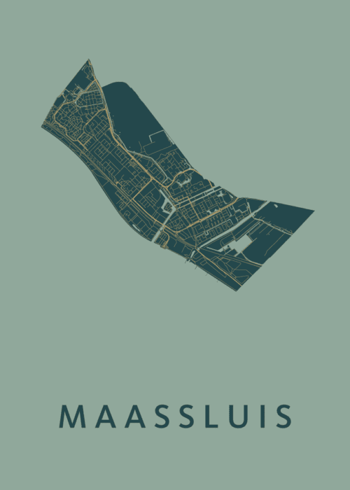 Maassluis Amazon Stadskaart Poster Kopen
