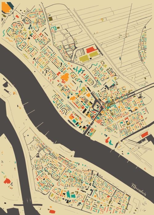 Maassluis Mozaïek Stadskaart
