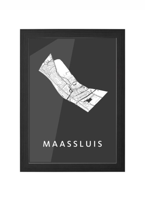 Maassluis Black Ingelijst in Zwart lijst Kopen | Kunst in Kaart