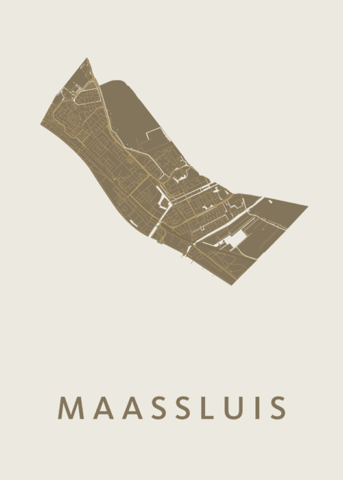 Maassluis Stadskaart - Gold