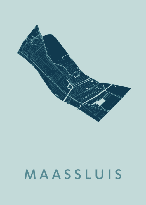 Maassluis Mint Stadskaart Poster Kopen