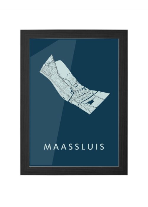 Maassluis Navy Ingelijst in Zwart lijst Kopen | Kunst in Kaart