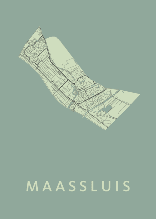 Maassluis Stadskaart - Olive