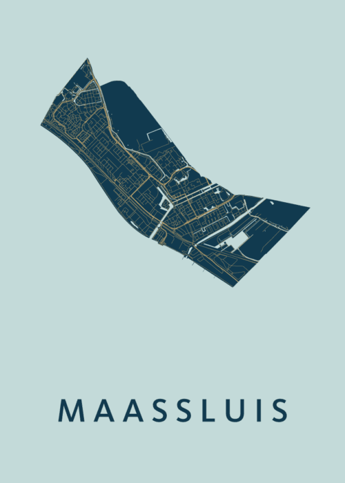 Maassluis Stadskaart - Prussian