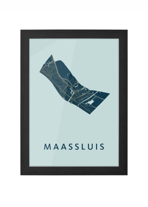 Maassluis Prussian Ingelijst in Zwart lijst Kopen | Kunst in Kaart