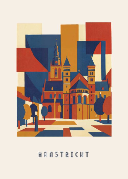 Abstract Maastricht — Skyline Print