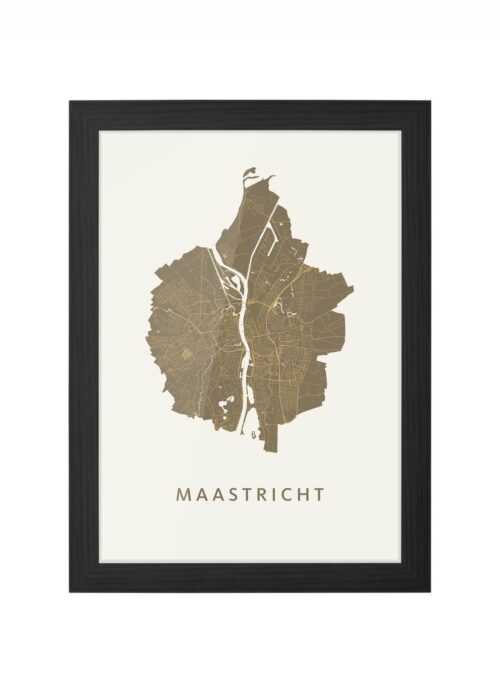 Maastricht Gold Ingelijst in Zwart lijst Kopen | Kunst in Kaart