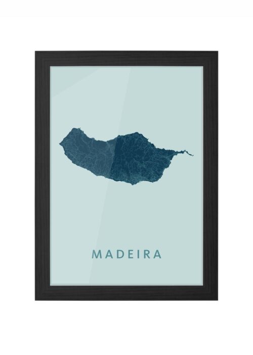 Udine Stadskaart Plattegrond Poster ingelijst in zwarte lijst