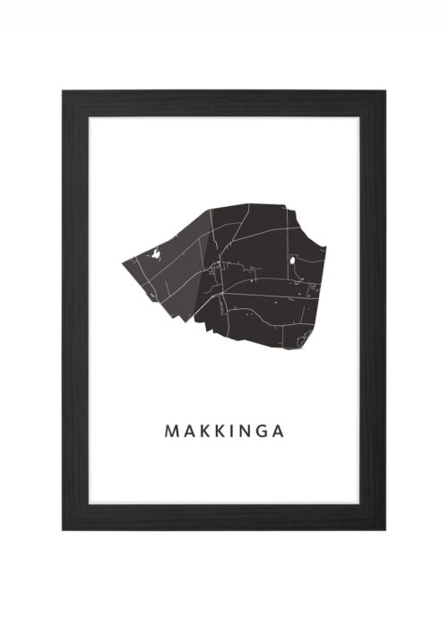 Makkinga Ingelijst in Zwart lijst Kopen | Kunst in Kaart