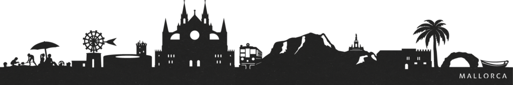 Mallorca zwarte skyline
