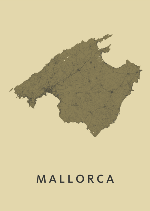 Mallorca Stadskaart poster
