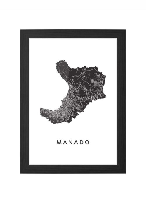 Manado Ingelijst in Zwart lijst Kopen | Kunst in Kaart