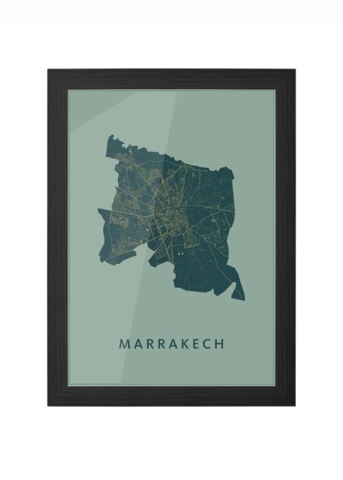 Marrakech Amazon Ingelijst in Zwart lijst Kopen | Kunst in Kaart