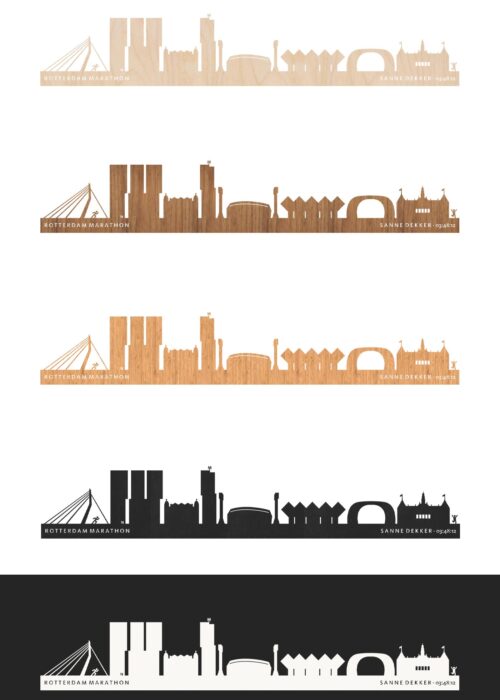 NN Marathon Rotterdam 2025 - Houten Skyline