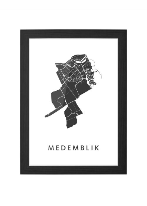 Medemblik Ingelijst in Zwart lijst Kopen | Kunst in Kaart