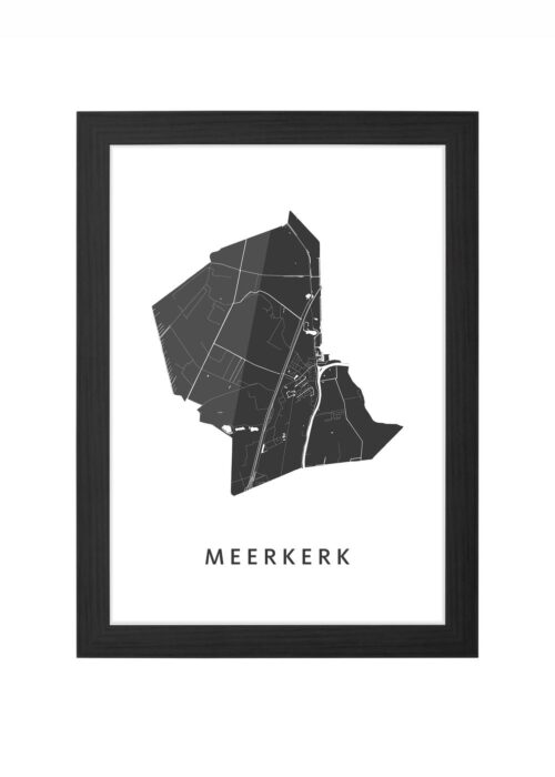 Meerkerk Ingelijst in Zwart lijst Kopen | Kunst in Kaart