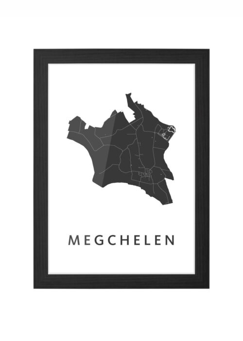 Megchelen Ingelijst in Zwart lijst Kopen | Kunst in Kaart