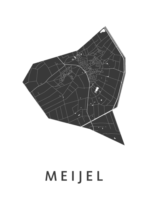 Meijel Stadskaart Poster Kopen