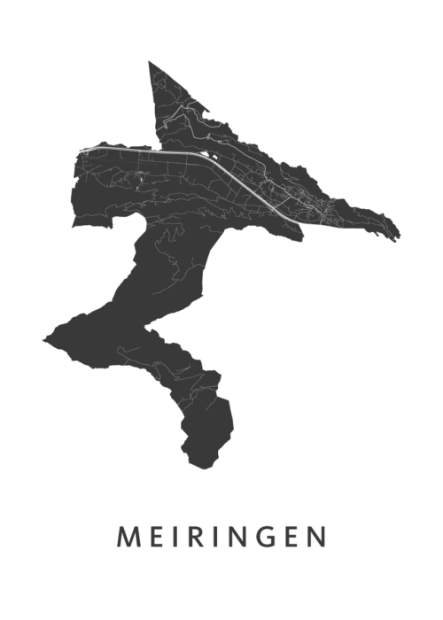 Meiringen Stadskaart Poster Kopen