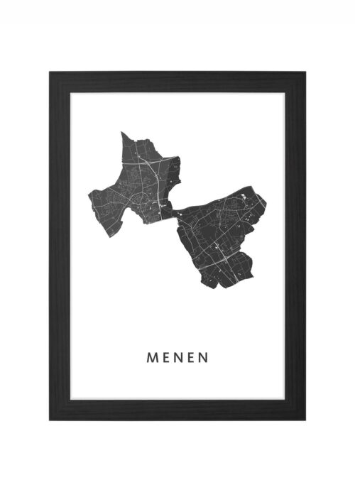 Menen Ingelijst in Zwart lijst Kopen | Kunst in Kaart