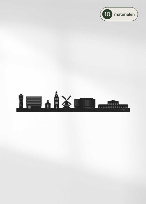 Houten Skyline van Meppel