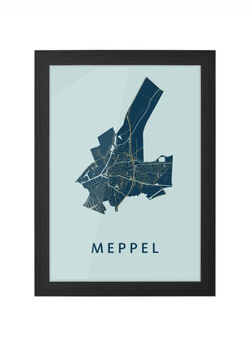 Meppel Prussian Ingelijst in Zwart lijst Kopen | Kunst in Kaart