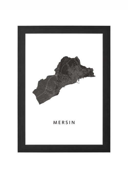 Mersin Ingelijst in Zwart lijst Kopen | Kunst in Kaart